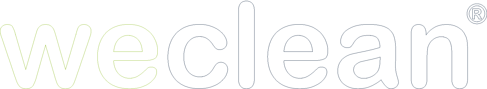 Logotipo Weclean Branco
